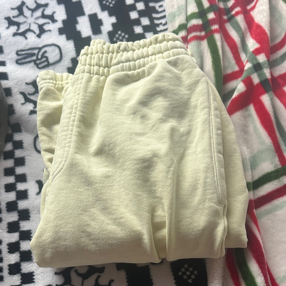 light yellow sweats